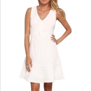 White Fit Flare Dress